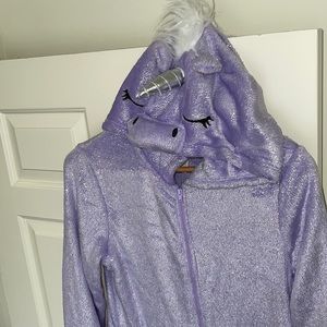 Purple unicorn onsie